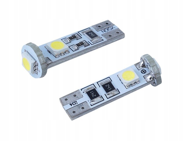 Żarówka W5W T10 12V SMD LED CANBUS biała 2szt.
