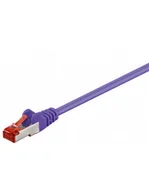 Kable miedziane - Wentronic 95520 kabel sieciowy Cat6 S/FTP (2 X wtyk RJ45, PIMF podwójnie ekranowany) Fioletowy 95520 - miniaturka - grafika 1