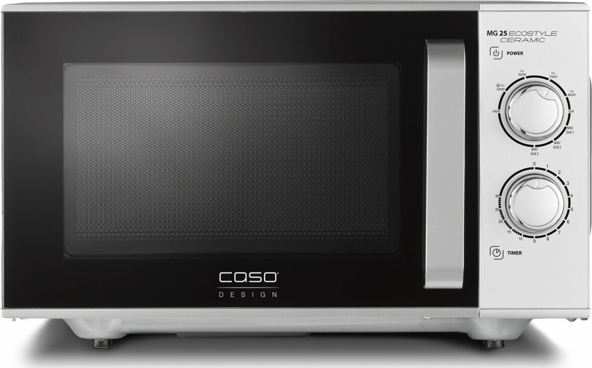 Caso Caso Ceramic Microwave Oven with Grilis MG 25 Ecostyle Free standing 25 L 900 W Grilis Sidabrinis