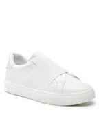 Slip on damskie - Calvin Klein Sneakersy Cupsole Slip On HW0HW013250K7 Biały - miniaturka - grafika 1