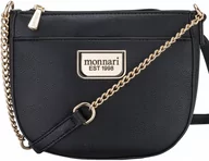 Torebki damskie - Torebka Mała Czarna Listonoszka Monnari Łańcuszek - miniaturka - grafika 1