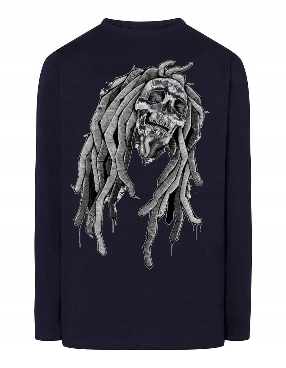 Longsleeve męski nadruk czaszka MARLEY r.XS