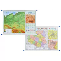 ART MAP  MAPA POLSKI A2 DWUSTRONNA - Atlasy i mapy - miniaturka - grafika 2