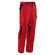 Spodenki męskie - KÜBLER Workwear KÜBLER Image Dress spodnie robocze, czerwone, rozmiar 50, męskie spodnie robocze ze wzmocnionej bawełny, spodnie robocze z kieszeniami ochronnymi na kolana zgodnie z normą EN 14404, - miniaturka - grafika 1