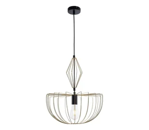 Żyrandol na lince JASMINA 1xE27/20W/230V śr. 40 cm złoty - Lampy sufitowe - miniaturka - grafika 1