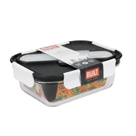 Lunch boxy - BUILT Built - Built Class. Szklane Pudełko Lunchowe ze Sztućcami - miniaturka - grafika 1