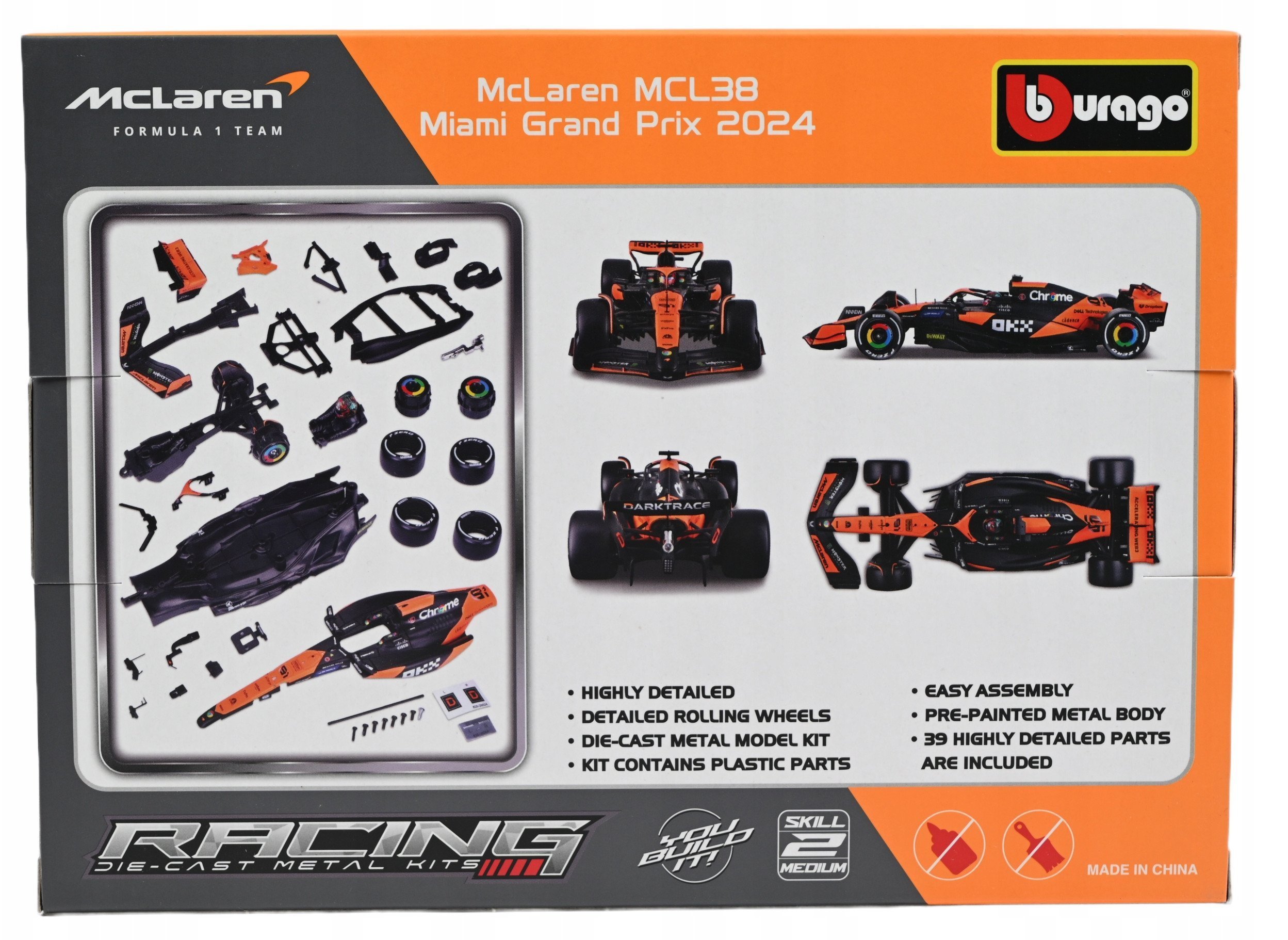 BBU 1:24 F1 McLarenTeam MCL38 #81 O.Piastri 28512