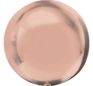 Balony i akcesoria - Amscan Balon foliowy "Kula", szampańska, 16" ORB 3618199 - miniaturka - grafika 1