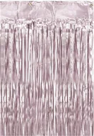 Sylwester - Kurtyna - zasłona na drzwi metaliczna wrzosowa - 2,5 m x 90 cm - miniaturka - grafika 1