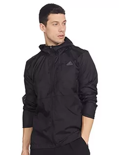 Kurtki męskie - Adidas męska kurtka sportowa 'Own the Run Jkt' Czarny S FL6964 - grafika 1