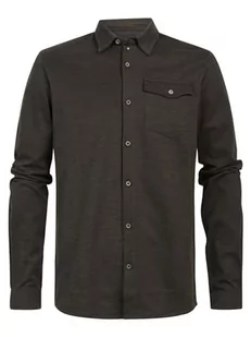 Petrol Industries Men Shirt Long Sleeve Uni Koszulka męska, Hunter Green, XL - Koszulki męskie - miniaturka - grafika 1