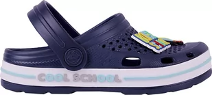 Chodaki dla dzieci Coqui Lindo granatowo-białe 6423-415-2132-26-27 - Moda i Uroda OUTLET - miniaturka - grafika 1