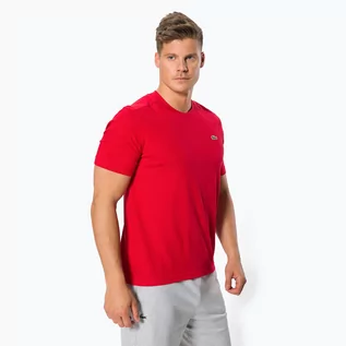 Koszulki sportowe męskie - Koszulka męska Lacoste TH7618 infrared - grafika 1