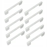 Meble modułowe i akcesoria - 10 x Uchwyt meblowy srebrny 96 mm metalowy uchwyt do szuflady do mebli kuch - miniaturka - grafika 1