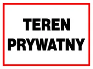 Akcesoria BHP - Zi-50 - Znak Tablica  - Teren Prywatny - 250X350 - miniaturka - grafika 1