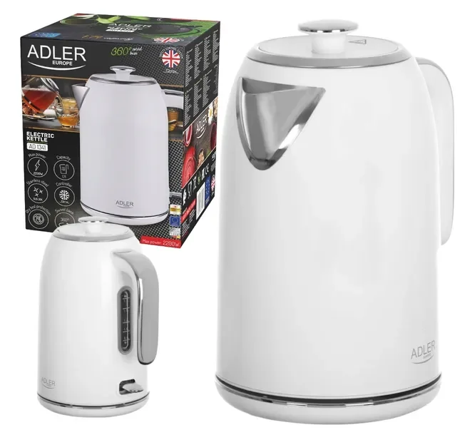 Adler Czajnik Elektryczny Metalowy Bezprzewodowy 1,7l/2200w Strix Ad1341