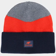 Czapki damskie - Czapka Dziecięca 4F Zimowa Beanie Czerwona 4FJWAW24ACAPM426 Czerwony - miniaturka - grafika 1