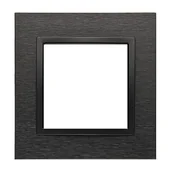 Klawisze i ramki - Ramka Kontakt-Simon Nature DRN1/83 1-krotna inox dark - miniaturka - grafika 1