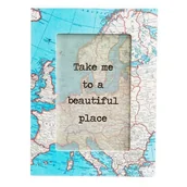 Ramki na zdjęcia - Ramka na zdjęcia 10 x 15 cm  Sass&Belle Stara Mapa - miniaturka - grafika 1