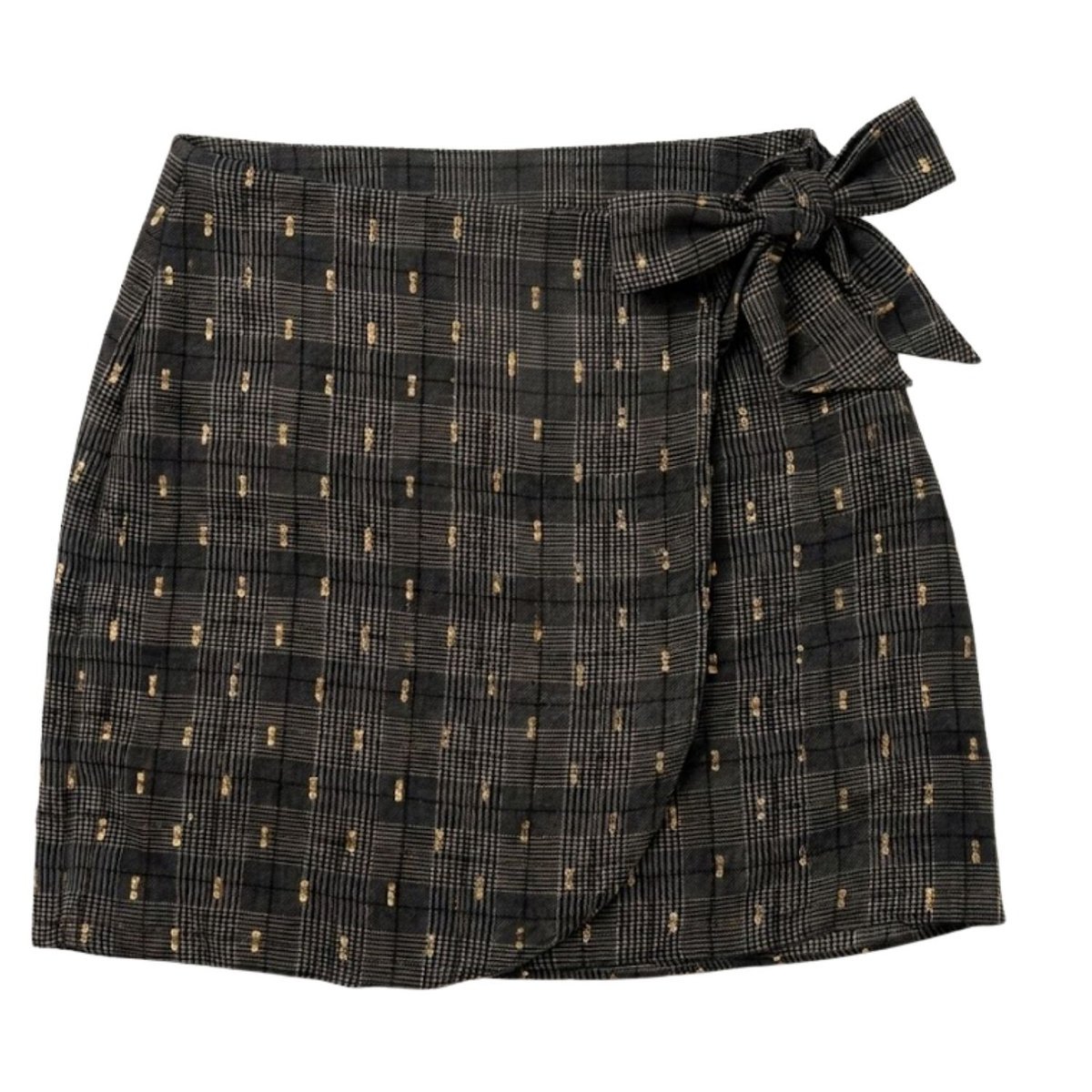 Spódnica damska Naf Naf mini kopertowa elegancka-S