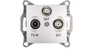 Schneider Electric Gniazdo TV/SAT/SAT końcowe - Schneider, Sedna SDN3502160 - Gniazdka elektryczne - miniaturka - grafika 1