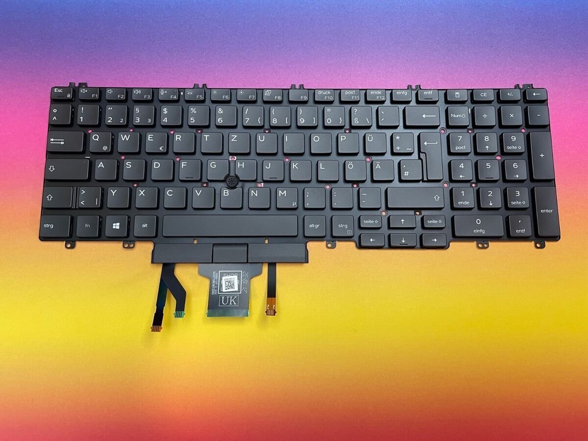 Dell German backlit keyboard for