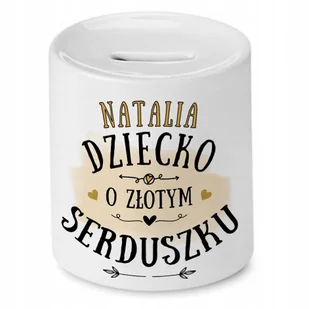 Skarbonka 330 ml Dla Natali Córki Dziecka Prezent z Nadrukiem ze Zdjęciem - Skarbonki - miniaturka - grafika 1