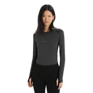 Odzież trekkingowa damska - Koszulka Termoaktywna Damska Icebreaker ZoneKnit 200 LS Crewe - miniaturka - grafika 1