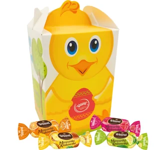 Kurczaczek Wielkanocny Prezent z galaretkami w czekoladzie Wawel 500g - Zestawy upominkowe - miniaturka - grafika 1