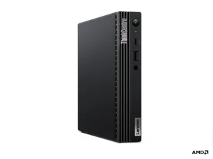 Lenovo ThinkCentre M75q AMD Ryzen™ 3 5300GE 8 GB DDR4-SDRAM 256 GB SSD Linux Mini PC Czarny 11JN008DGE - Mini PC - miniaturka - grafika 1