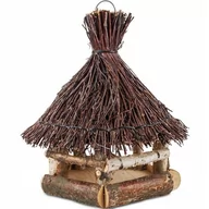 Klatki i wyposażenie dla ptaków - Drewniany karmnik dla ptaków brzoza K12 35 x 30 cm - miniaturka - grafika 1