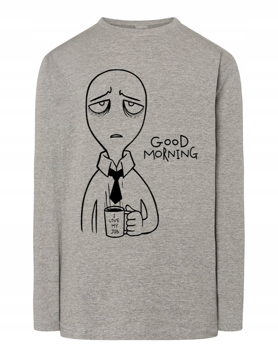 Longsleeve nadruk Smutny Poniedziałek Sarkazm 4XL