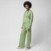 Spodnie sportowe damskie - Damskie spodnie dresowe Outhorn OTHWSS24TTROF707 - zielone - miniaturka - grafika 1