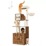 Drapaki dla kotów - Songmics Wysoki drapak dla kota z kuwetą 2 w 1 - miniaturka - grafika 1