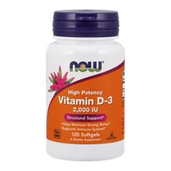 Witaminy i minerały - Now Foods Witamina D-3 2.000 IU 120 softgels - suplement diety USA - miniaturka - grafika 1