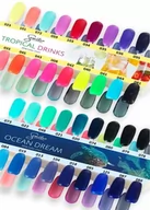 Kosmetyki do stylizacji włosów - Semilac Wzornik do lakierów z kolekcji Ocean Dream i Tropical Drinks - miniaturka - grafika 1