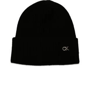 Calvin Klein Czapka RE-LOCK | z dodatkiem wełny i kaszmiru - Czapki damskie - miniaturka - grafika 1