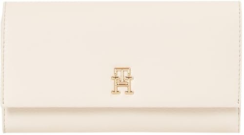 TOMMY HILFIGER Damski portfel TH LEGACY FLAP LRG AW0AW17267, BEŻOWY (trzcina cukrowa), OS, Beżowy (trzcina cukrowa), One Size