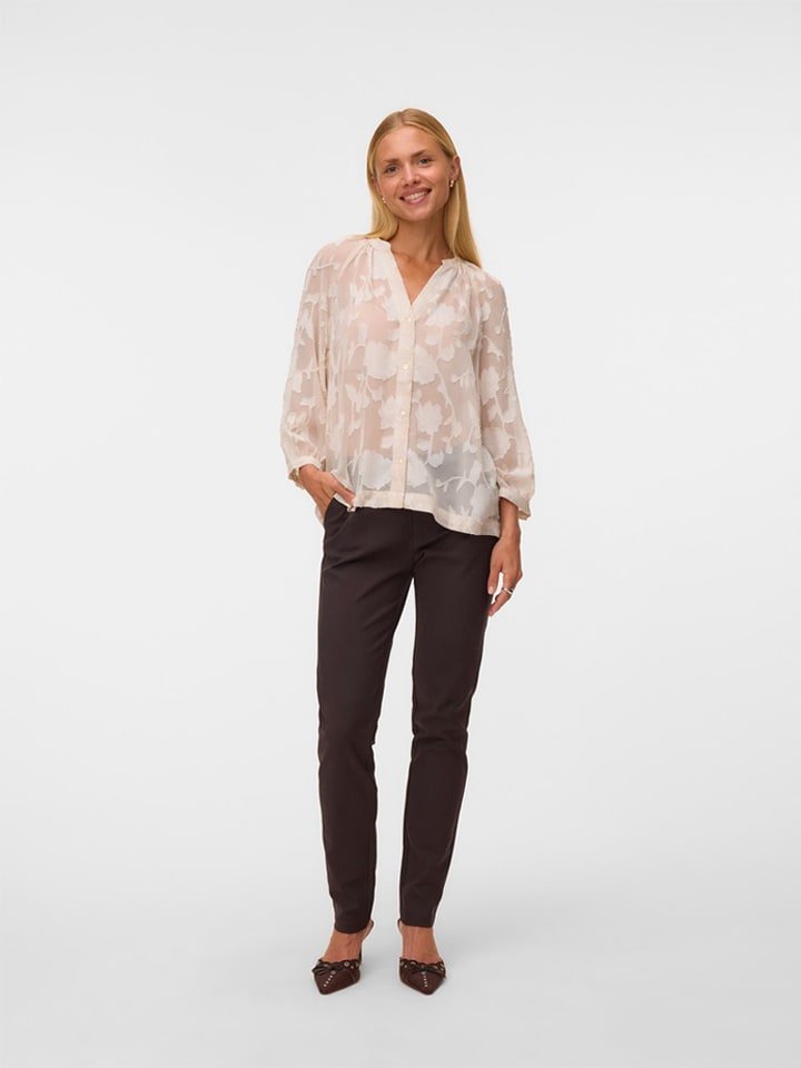Vero Moda Bluzka w kolorze kremowym