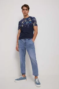 Medicine jeansy męskie kolor niebieski - Spodnie męskie - miniaturka - grafika 1