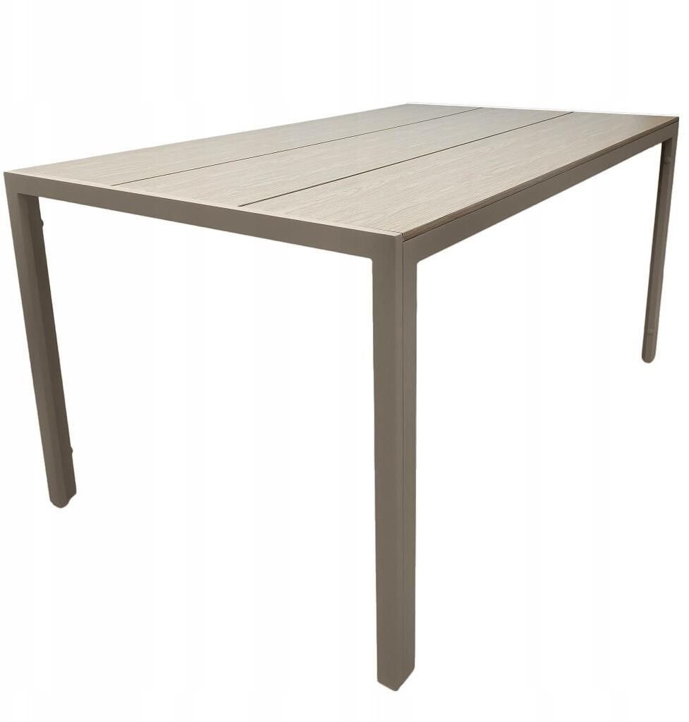 Kontrasto Stół ogrodowy 150x90 aluminium taupe ALLEN PRO polywood patio balkon