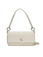 Torebki damskie - Calvin Klein Jeans Torebka Minimal Monogram Shoulder Pouch LV04K3161G Biały - miniaturka - grafika 1