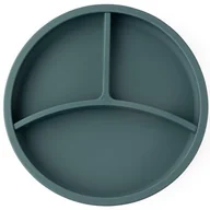 Miseczki i talerzyki dla dzieci - ECORASCALS Miseczka trójdzielna silikonowa TEAL z przyssawką - miniaturka - grafika 1