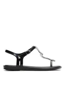 Sandały damskie - Melissa Sandały Solar + Bo.Bo Ad 33283 Czarny - miniaturka - grafika 1