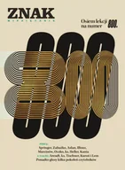 Czasopisma - Miesięcznik ZNAK 800 (01/2022) Osiem lekcji na 800. numer - autor zbiorowy - miniaturka - grafika 1