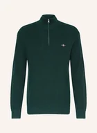 Swetry męskie - Gant Sweter Typu Troyer gruen - GANT - miniaturka - grafika 1