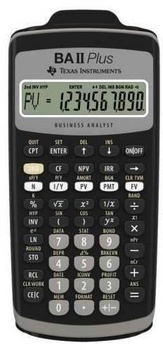 Texas Instruments Kalkulator BA II Plus Professional