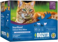 Mokra karma dla kotów - Opakowanie karmy mokrej dla kotów Bozita Bites in Sauce Multibox Wołowina/Indyk 12 szt x 85 g - miniaturka - grafika 1