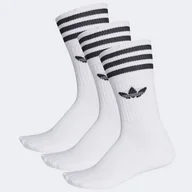 Skarpetki damskie - Adidas, Skarpety, Originals Mid Cut 3P S21489, biały, rozmiar 39/42 - miniaturka - grafika 1