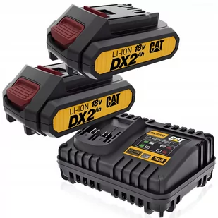 2x Akumulator CAT DXB2 18V 2.0Ah + Ładowarka DXC4 - Akumulatory do elektronarzędzi - miniaturka - grafika 1